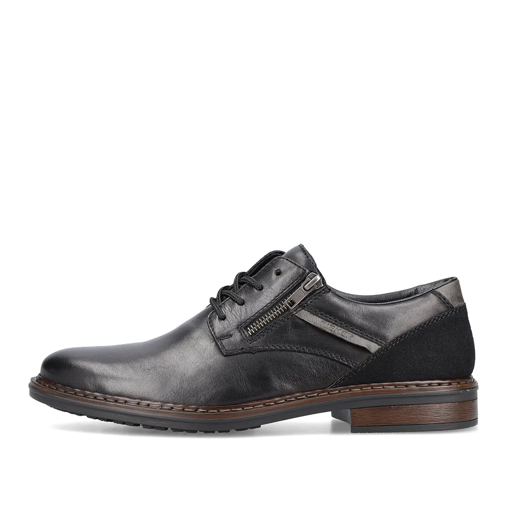 Light Run Core Flex Mens Rieker Dustin 01 in Nero/Schwarz/Smoke