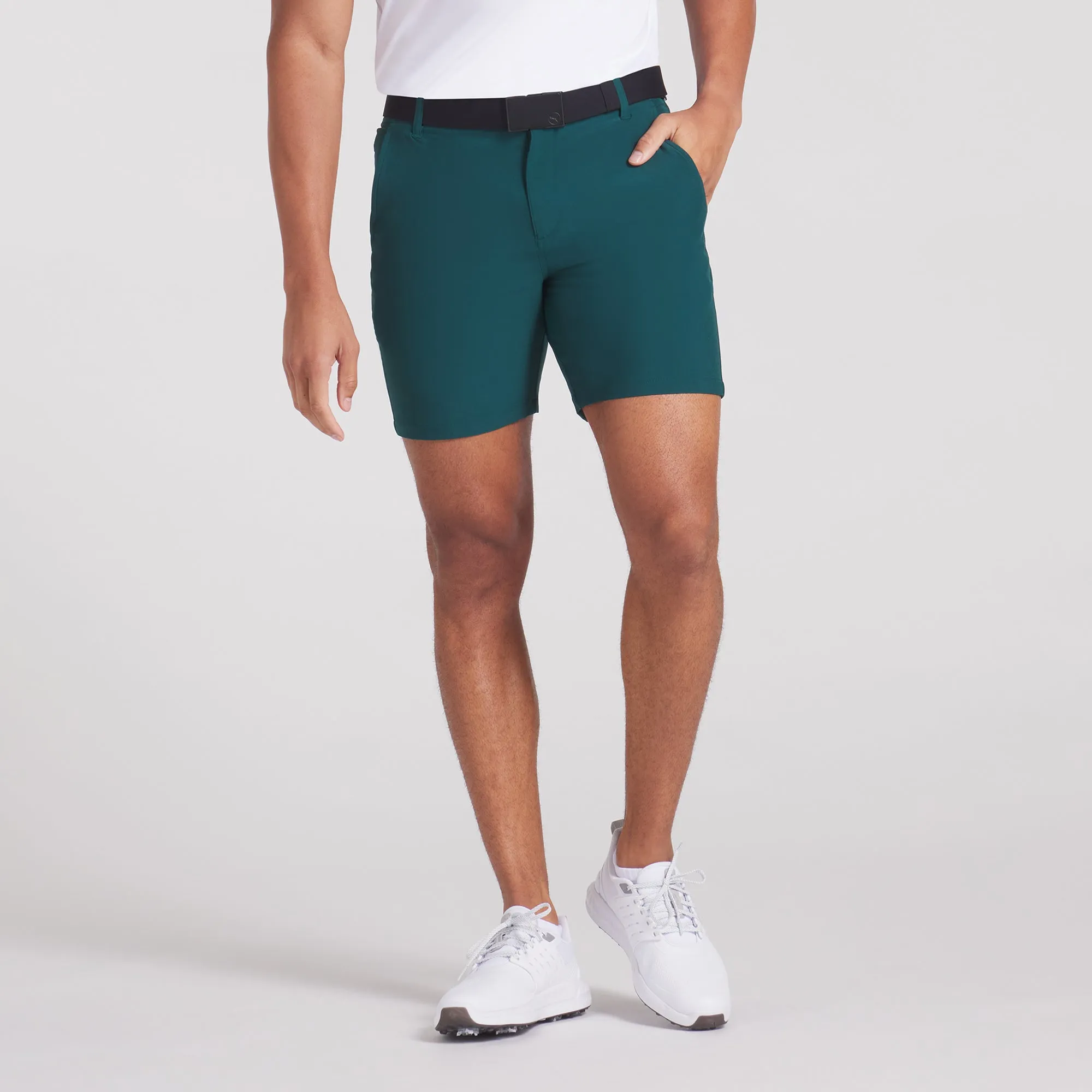 101 Solid 7" Golf Shorts | Dark Myrtle Pre Shrunk Cotton Blend quick-dry feature