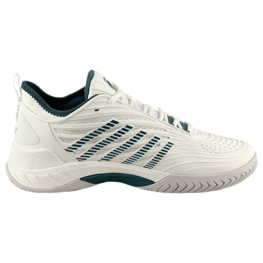 City Style Breathable K-Swiss Men's Hypercourt Supreme 2 - Star White/Indian Teal