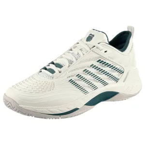 Shock Dissipation Heel Speed Focus K-Swiss Men's Hypercourt Supreme 2 - Star White/Indian Teal