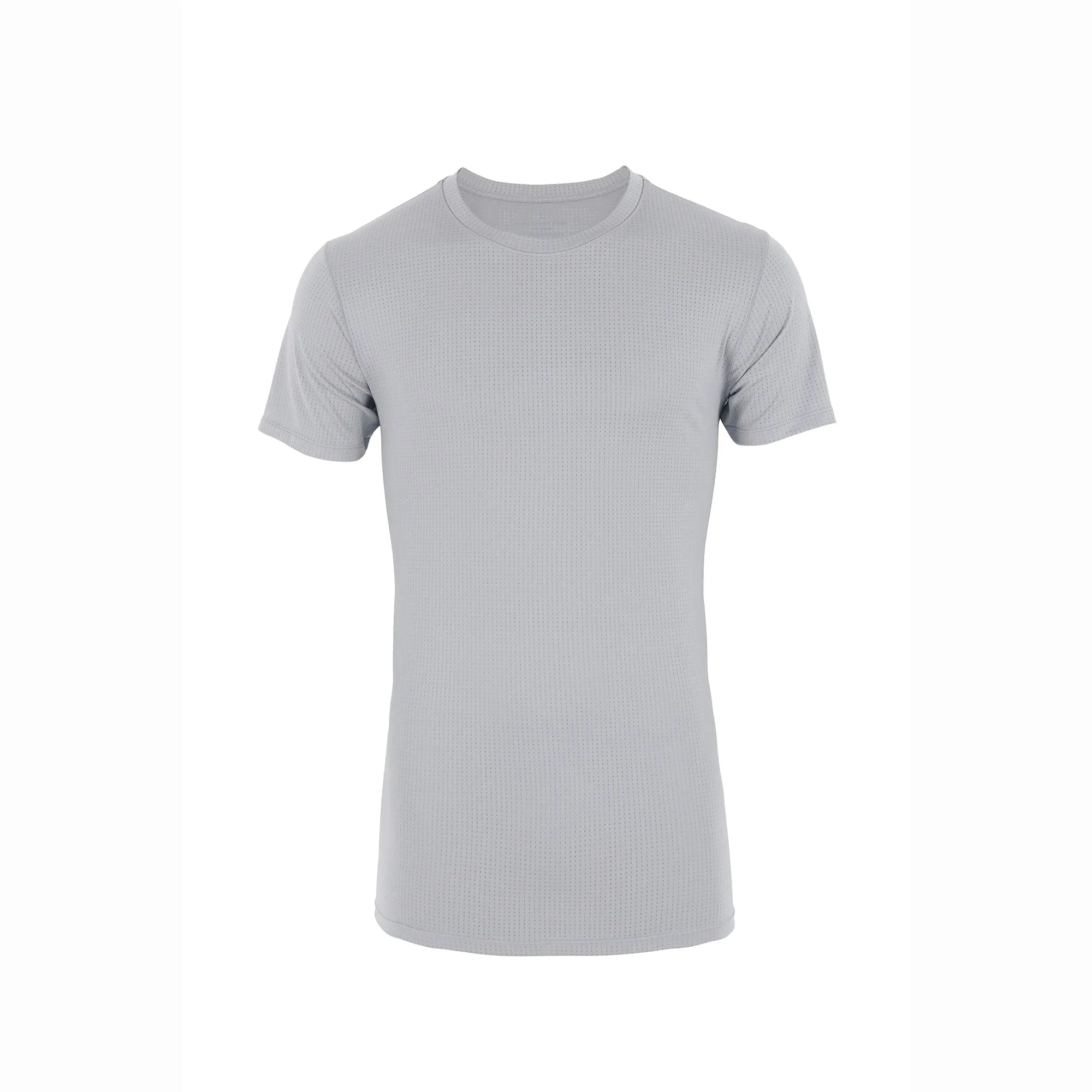 Men's Workout Short Sleeve Dry Fit Top L.Grey discount offer Casual Active