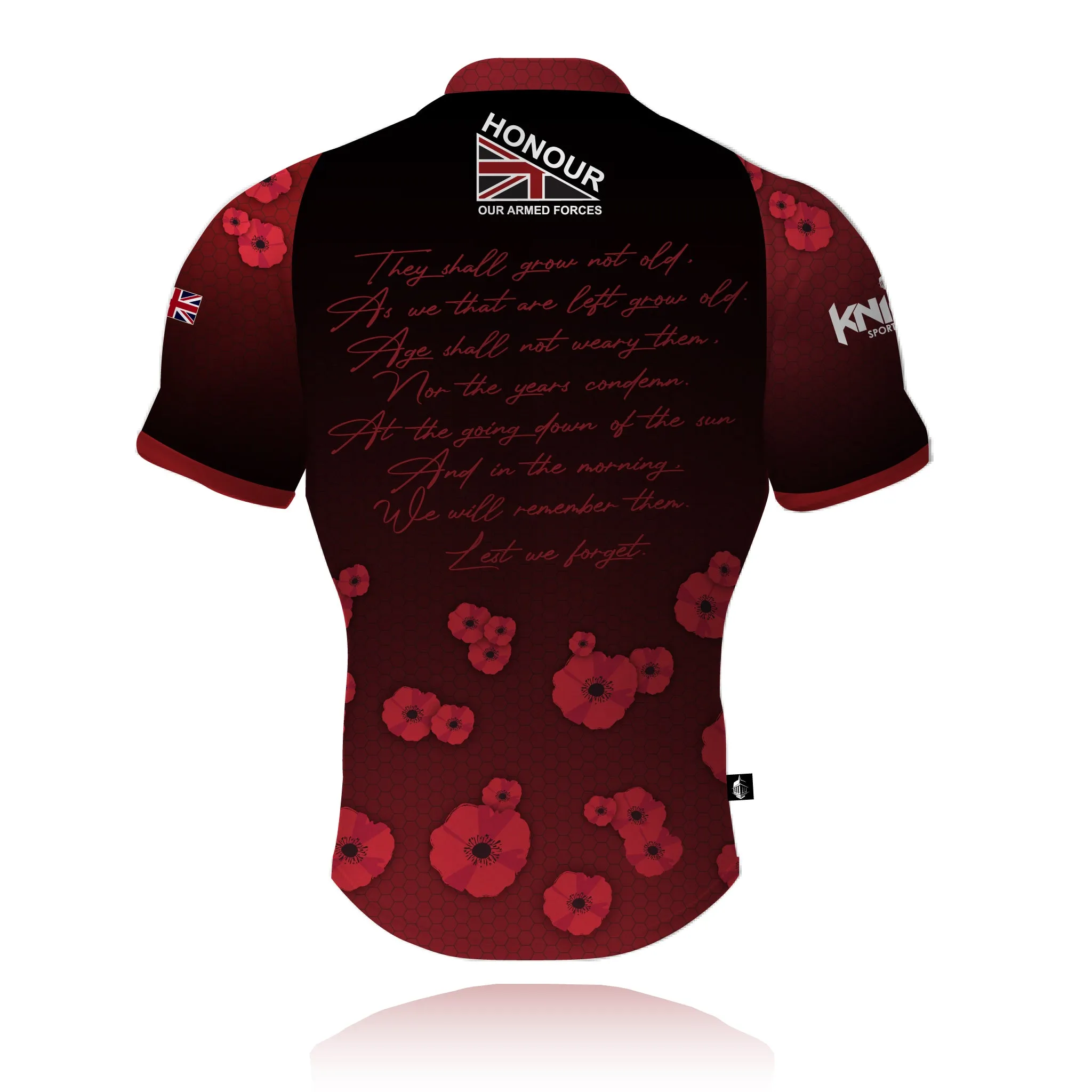 Honour Our Armed Forces 'Lest We Forget' -  Rugby/Training Shirt Playful Design Seasonal Layering
