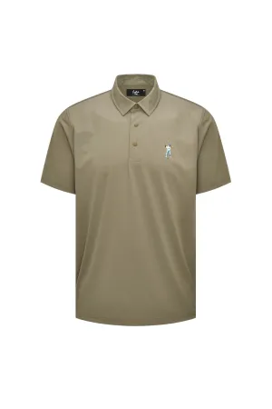 Snap Placket Polo Relaxed Style Sleek Comfort