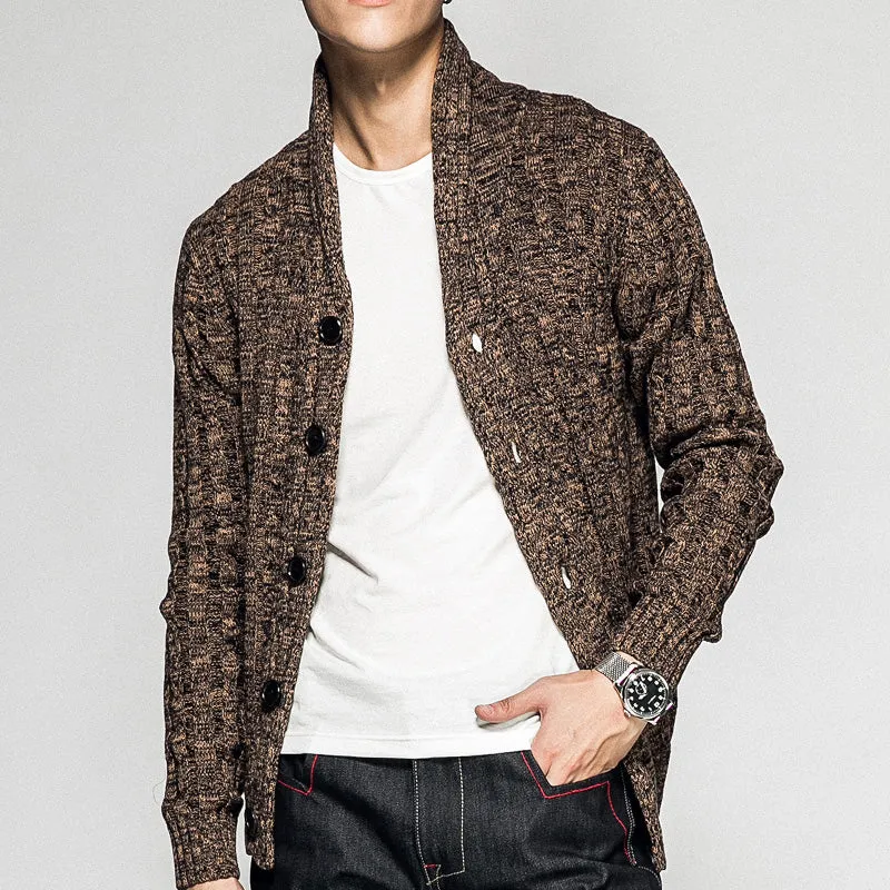 West Louis? Fashion Autumn Knitted Sweater Buttom Cardigan ReinforcedHems Street Light