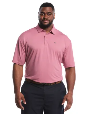 FourButton Placket Big & Tall Micro Hex Solid Golf Polo
