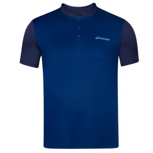 Ventilated Side Panels Babolat Play Polo Men's Tee - Estate Blue