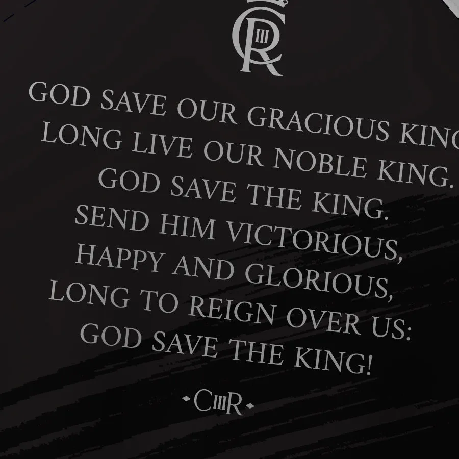 Sustainable Production Certification Honour Our Armed Forces - King Charles III 'God Save The King' - Tech Polo (CLEARANCE)