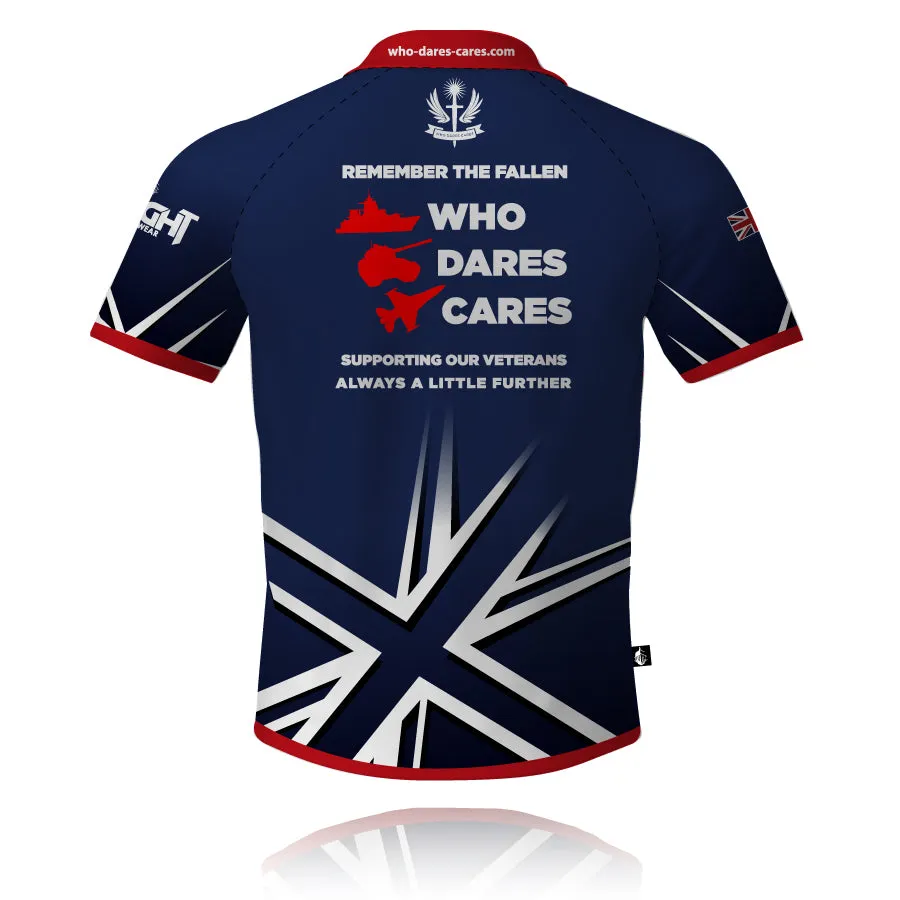 Who Dares Cares 2025 (Navy V1) - Tech Polo Premium Layering Fashionable Layers