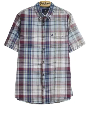 Functional Fashion Men's Plaid Chemise,Multi