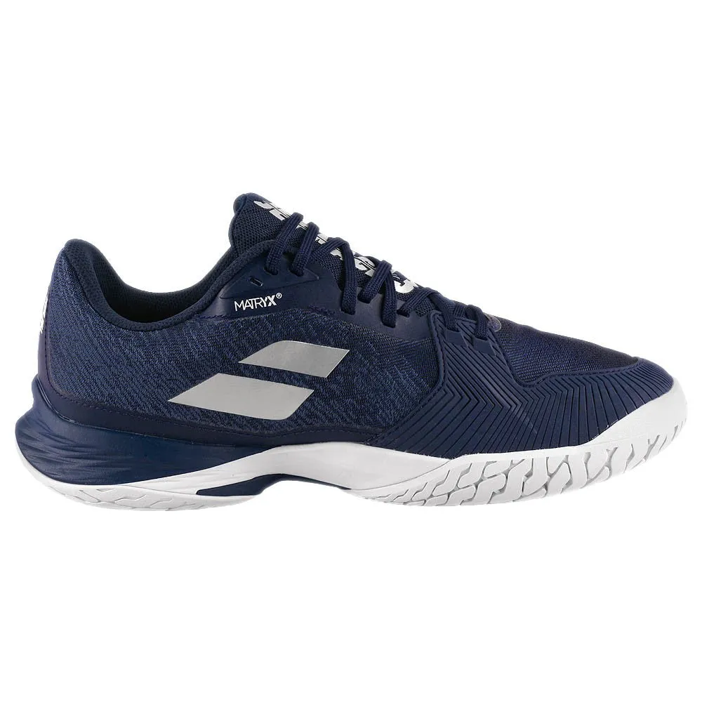 Dynamic Movement Compression Molded Midsole Babolat Men's Jet Mach III - Dark Blue/Silver
