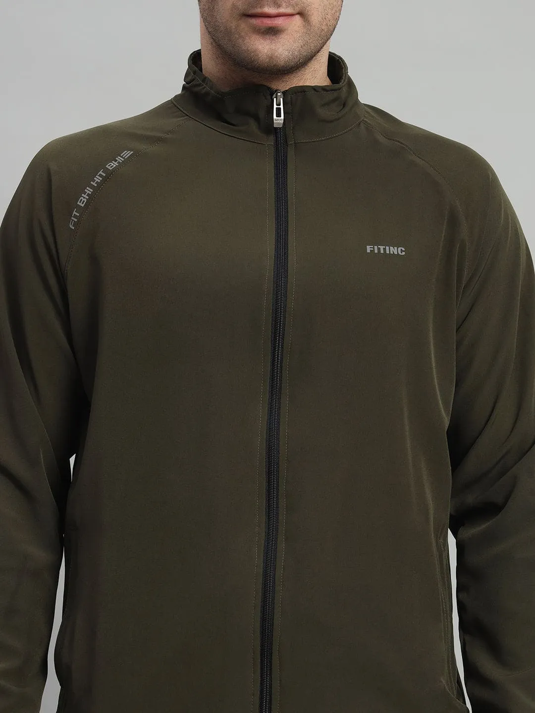 Track Performance Jacket - Olive StaticFreeLining