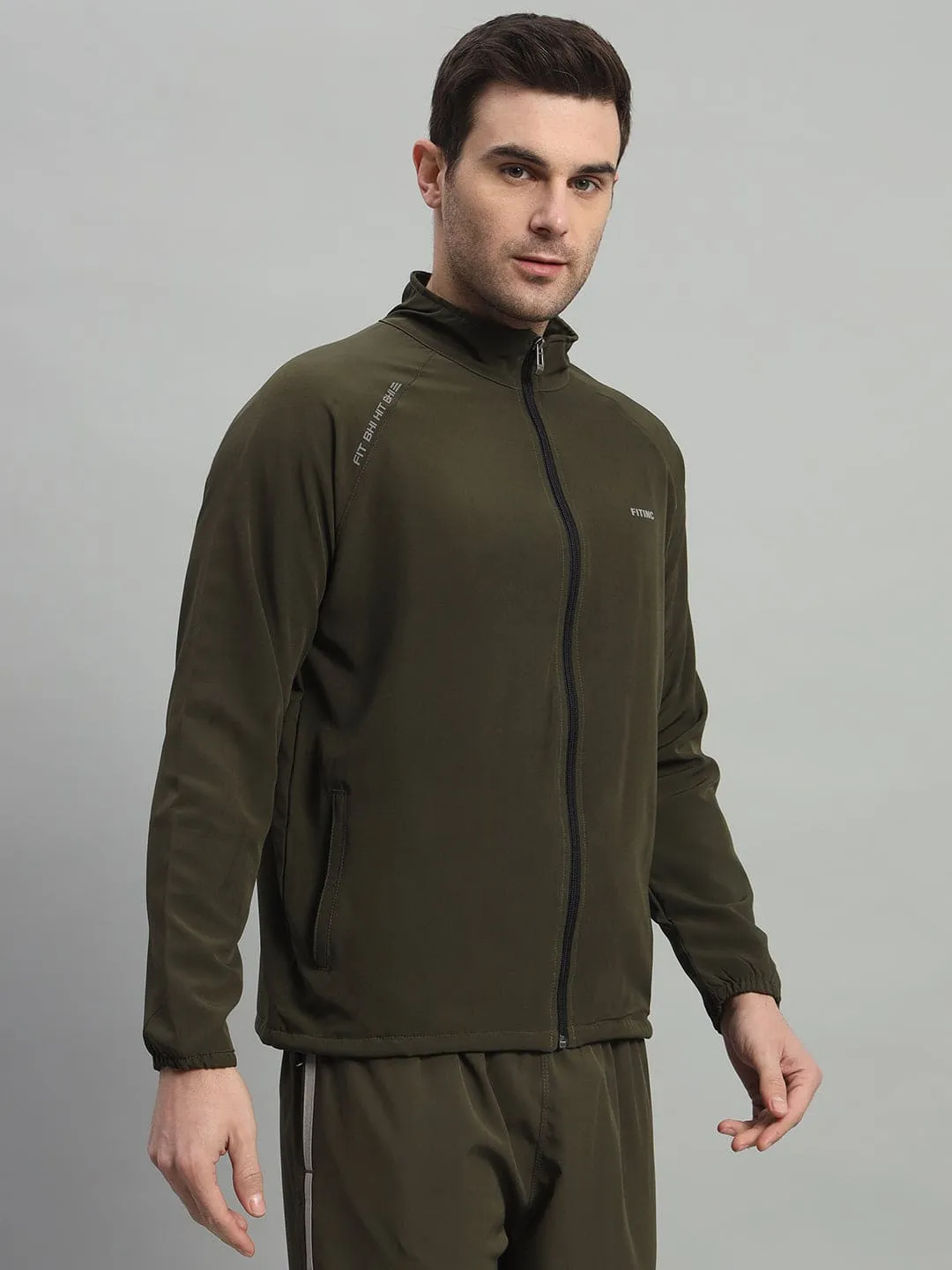 Track Performance Jacket - Olive Star Mood Brave Fit