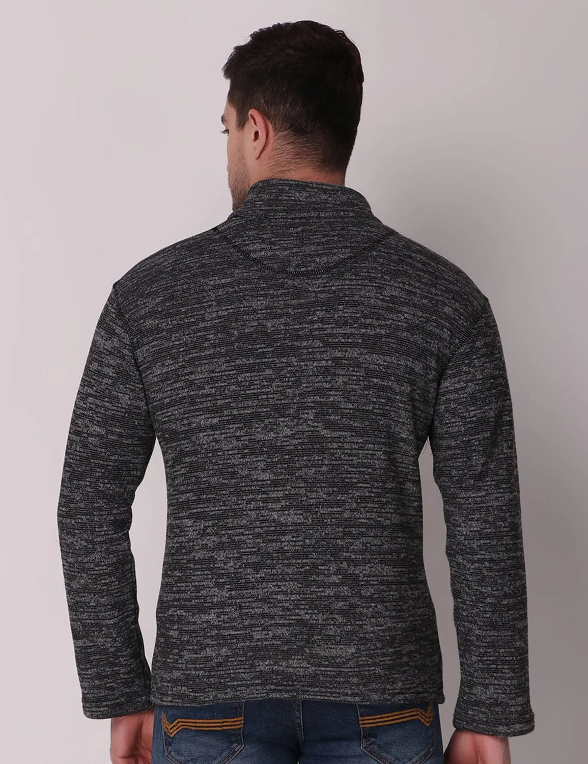 Thermal Fleece Jacket - Melange Black Muse Edge TensionAdjustedWaistband