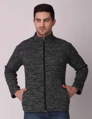 Thermal Fleece Jacket - Melange Black Smart Casual