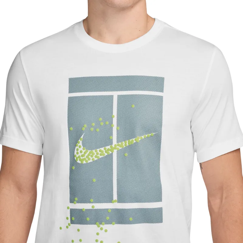 Nike Court Mens Tennis T-Shirt - White Stylish Look