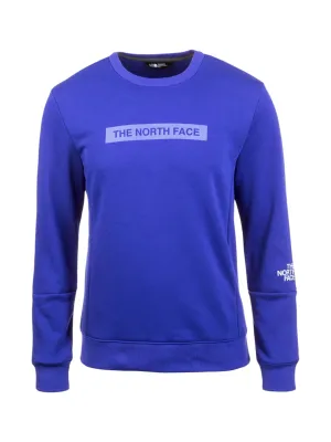 Modern Relaxed Men's Brand Logo Printed Sweaters,Blue