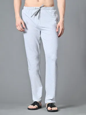Essential Regular Fit Cotton Track Pant ?C Melange Grey Versatile Fit Flexible Ankle Cuffs