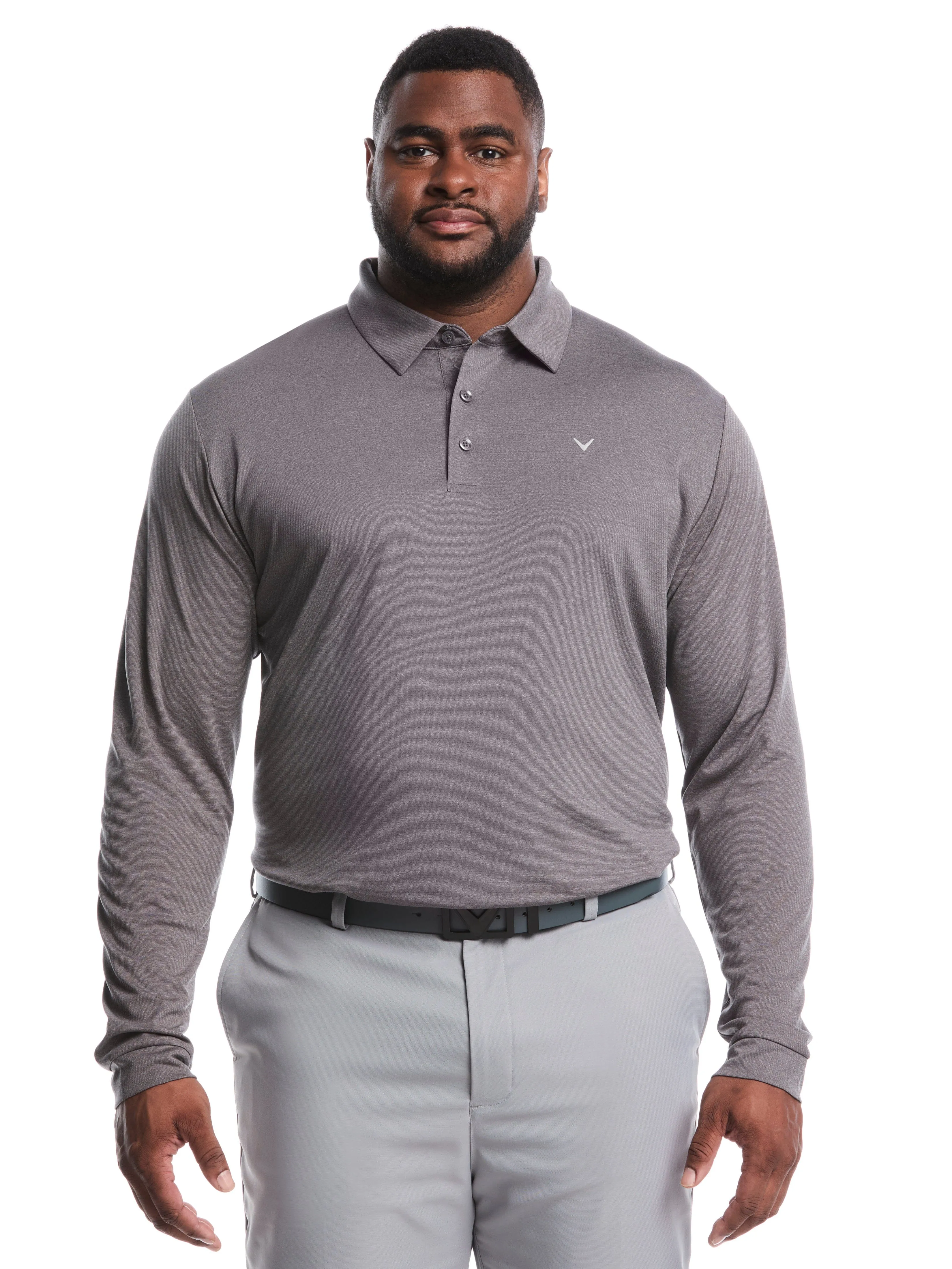 Quick Fit Big & Tall Swing Tech? Essential Long Sleeve Polo
