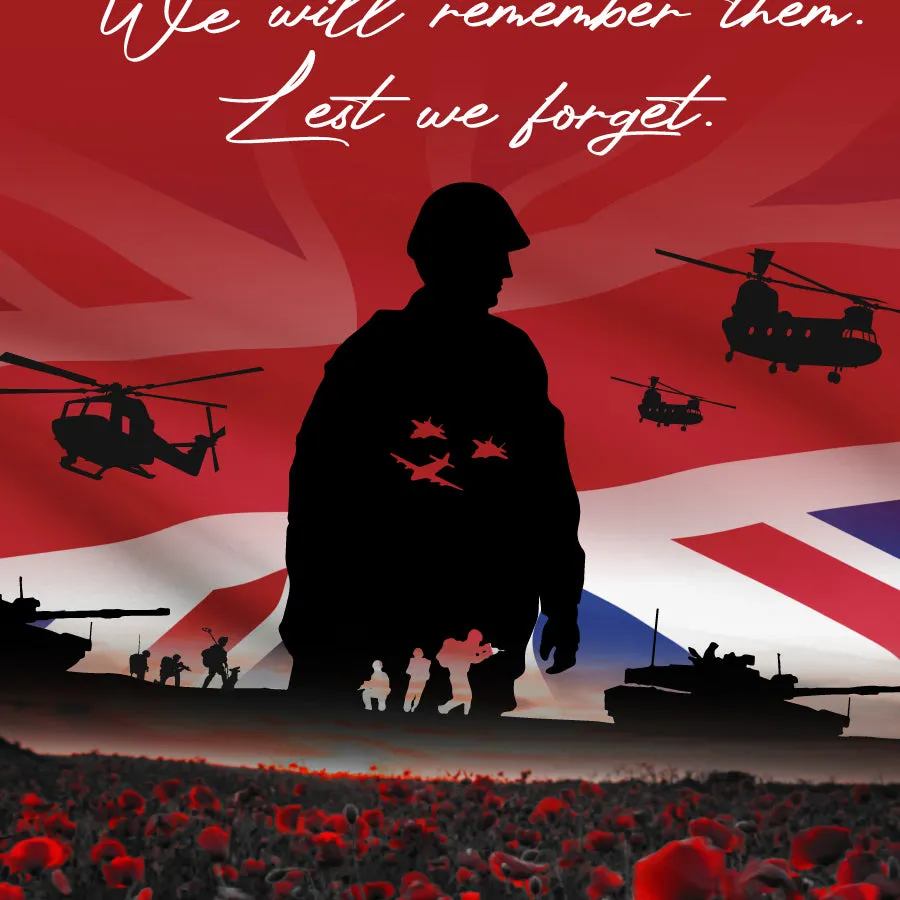 soft fit Honour Our Armed Forces - Armed Forces Day V1 (Red) - Tech Polo