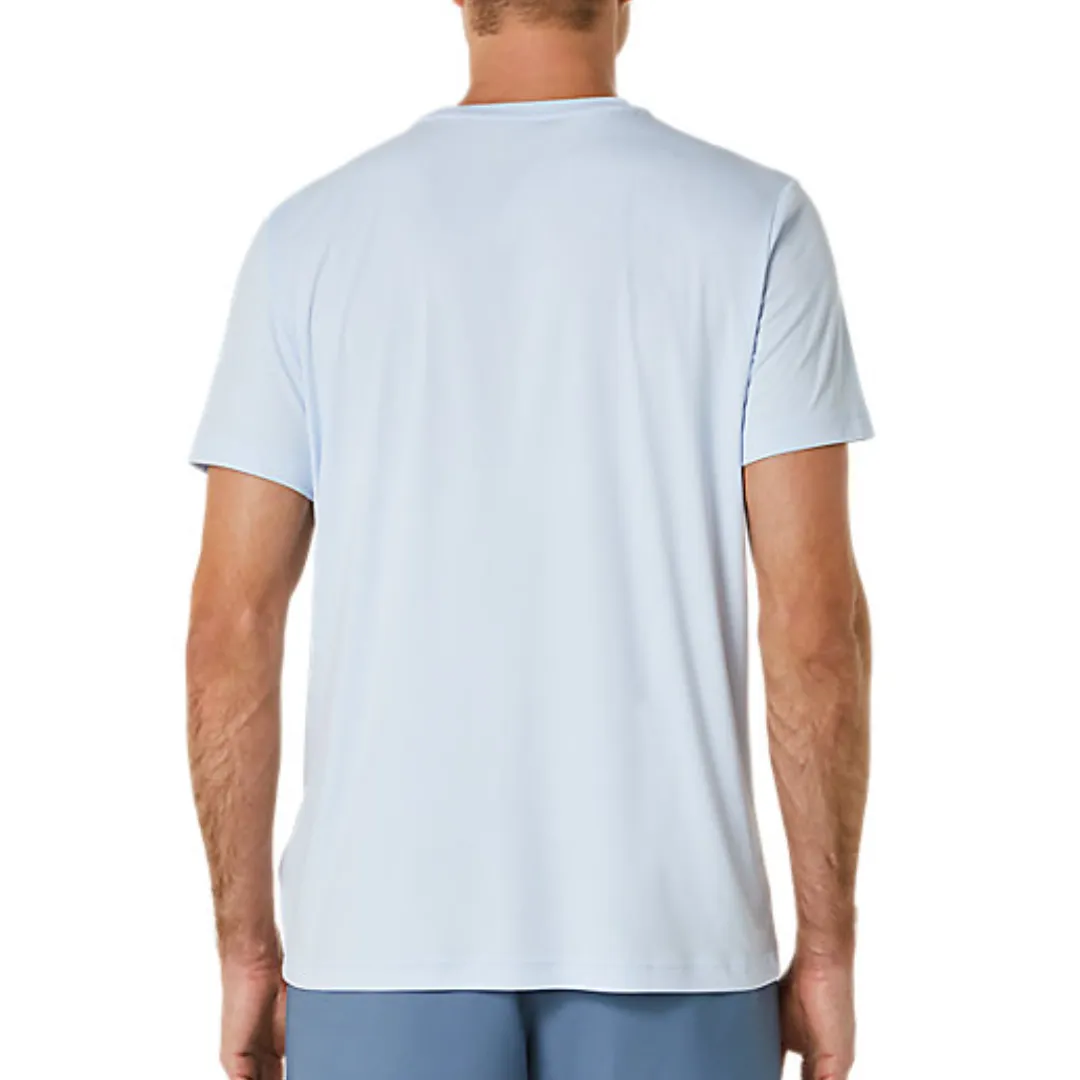 Asics Court Tennis Graphic Men Tee - Soft Sky Garment Dyed