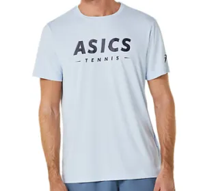 Asics Court Tennis Graphic Men Tee - Soft Sky Effortless Wearable
