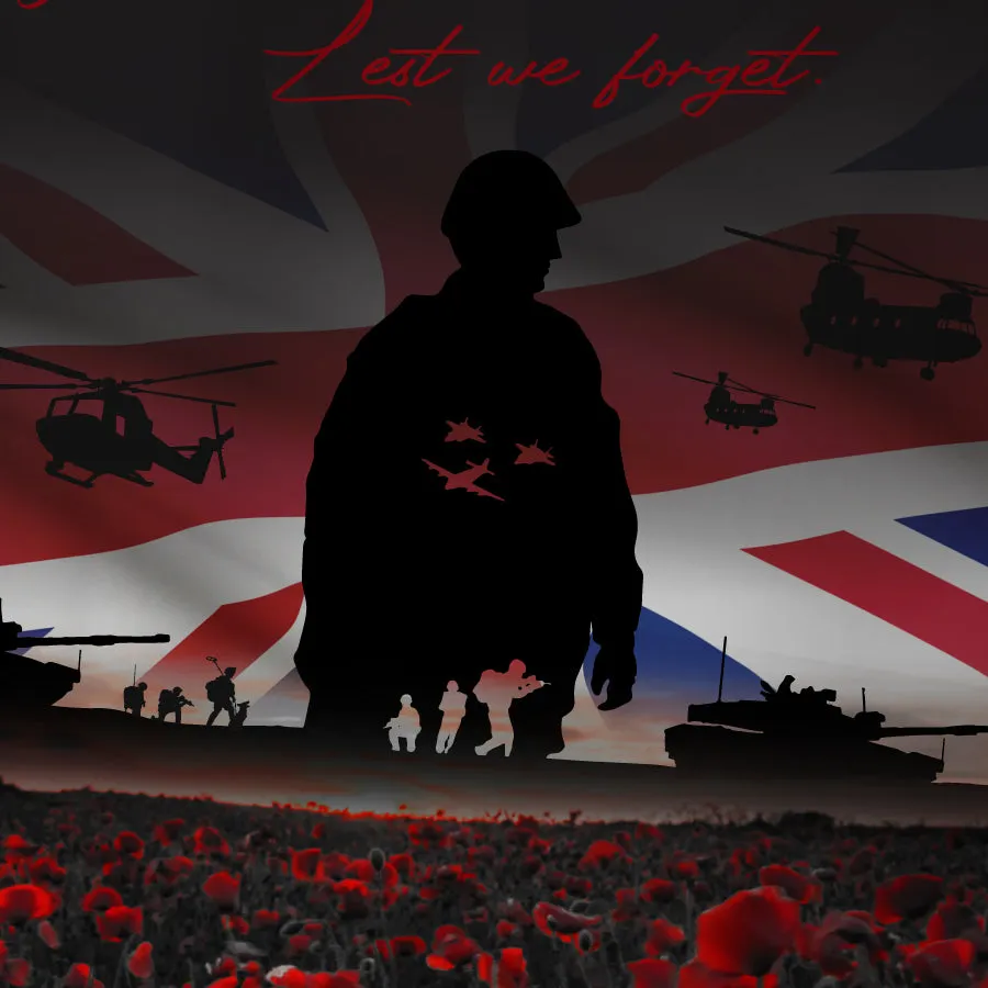 Honour Our Armed Forces - Armed Forces Day V2 (Black) - Tech Polo Relaxed Fit Classic Neckline