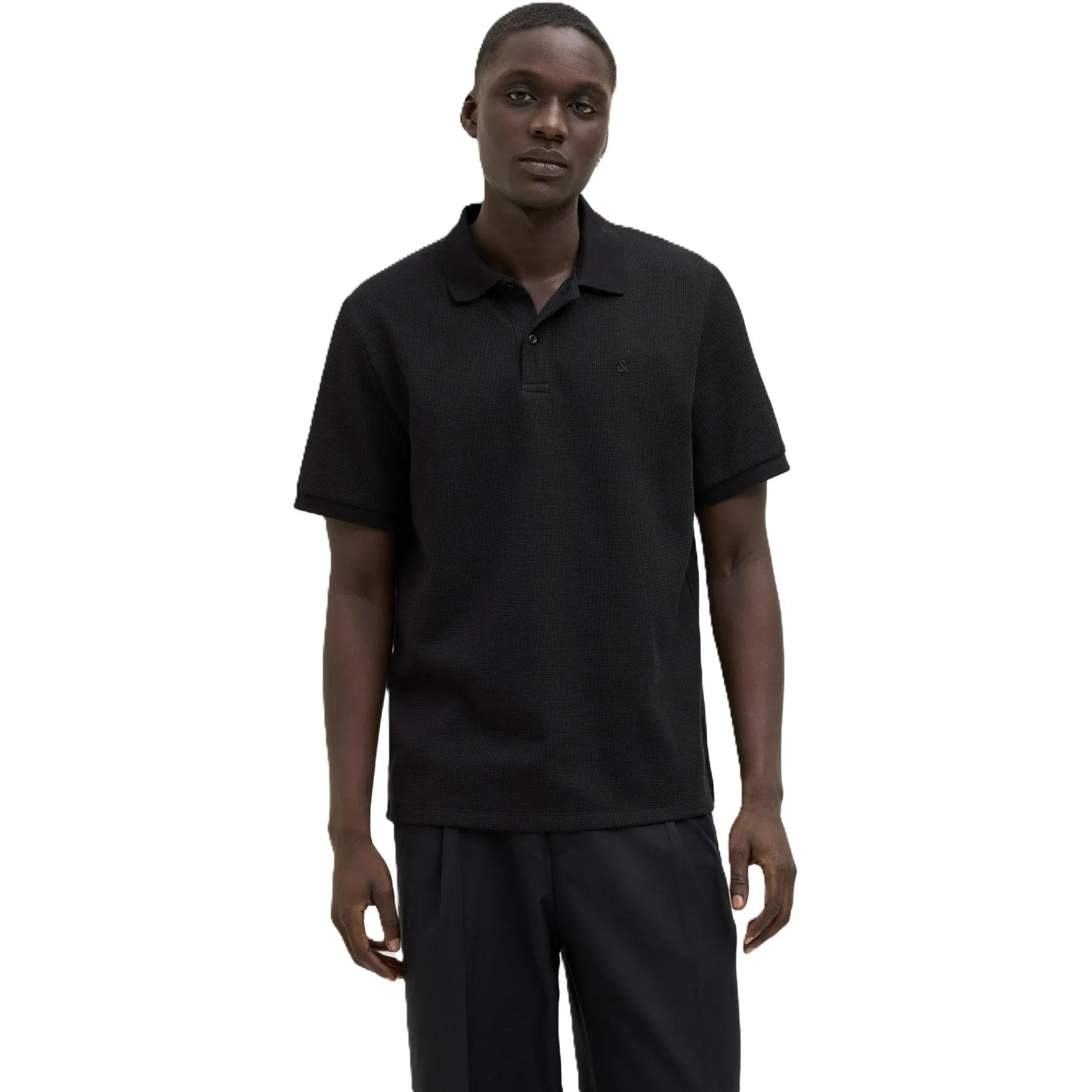 Jack & Jones Mens Austin  Short Sleeve Polo Shirt Polo Collar