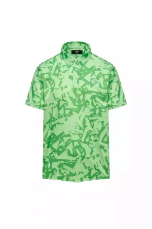 Stretch Comfort Fashion Ready Shatter Print Signature Golf Polo