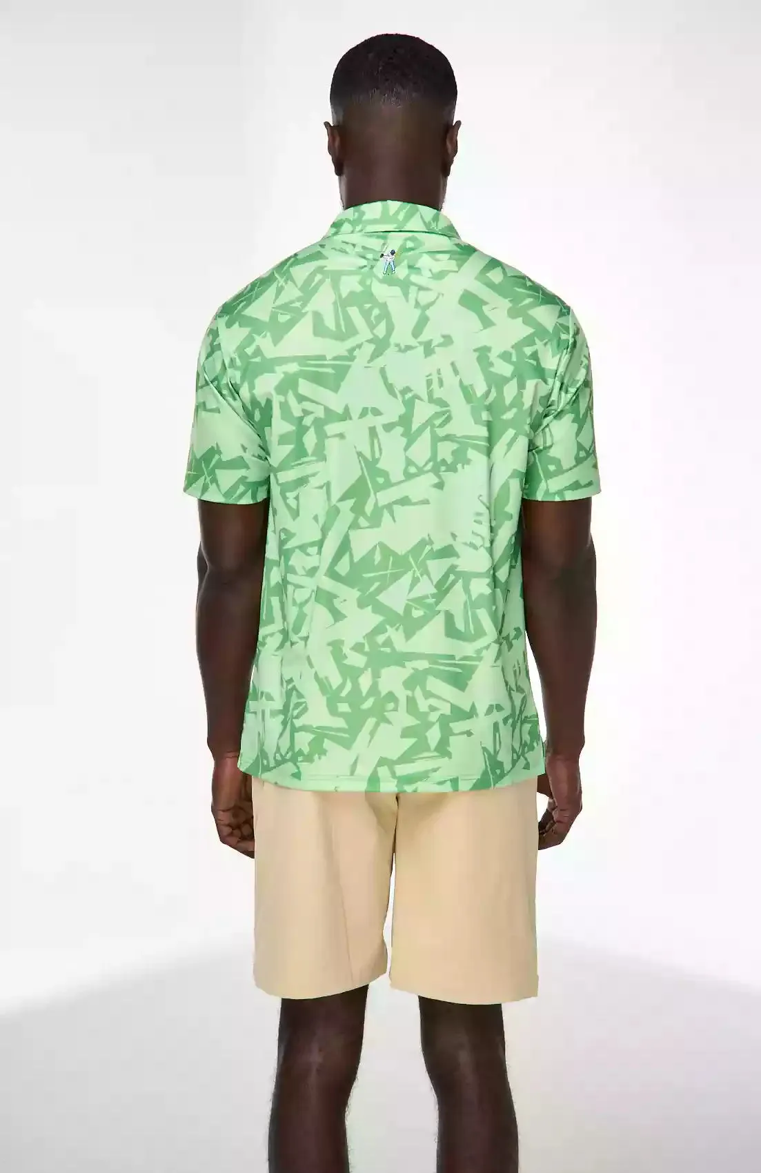 Luxe Comfort Shatter Print Signature Golf Polo