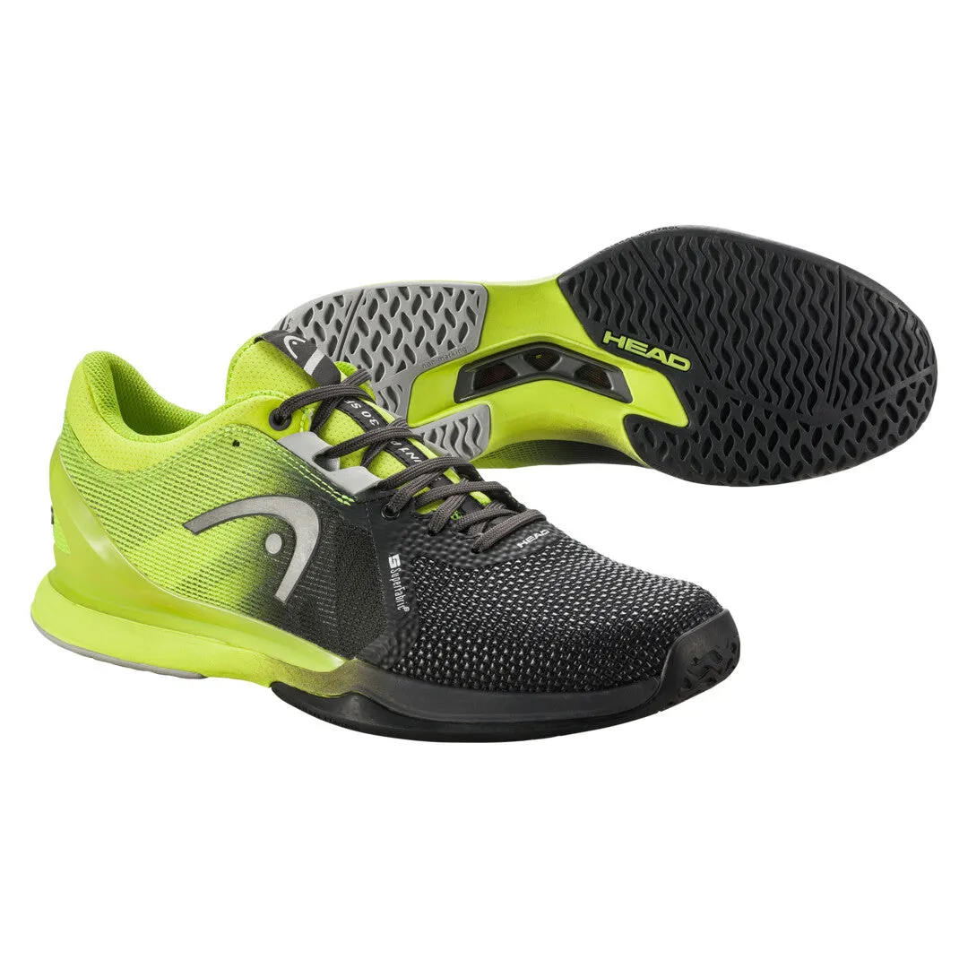 Head Sprint Pro 3.0 SF Tennis Shoes - Black/Lime Fashion Edge slim fit