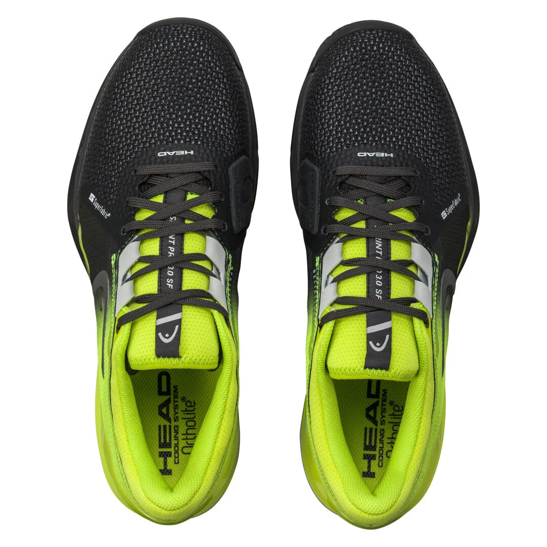 warm weather Head Sprint Pro 3.0 SF Tennis Shoes - Black/Lime