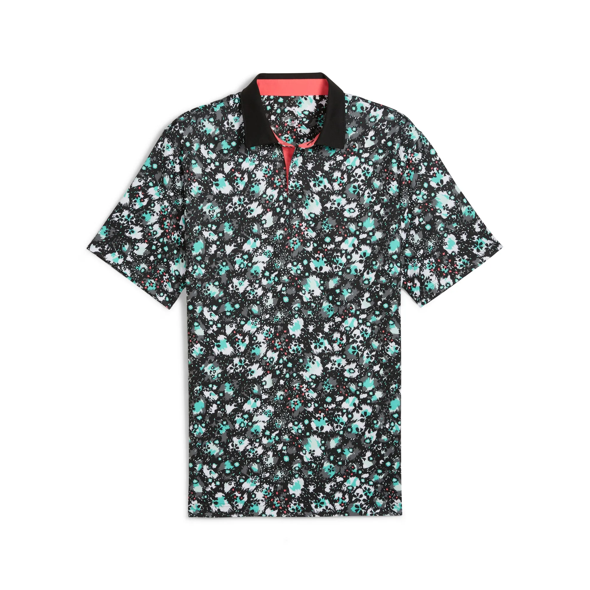 Comfortable Layering CLOUDSPUN Abstract Camo Golf Polo