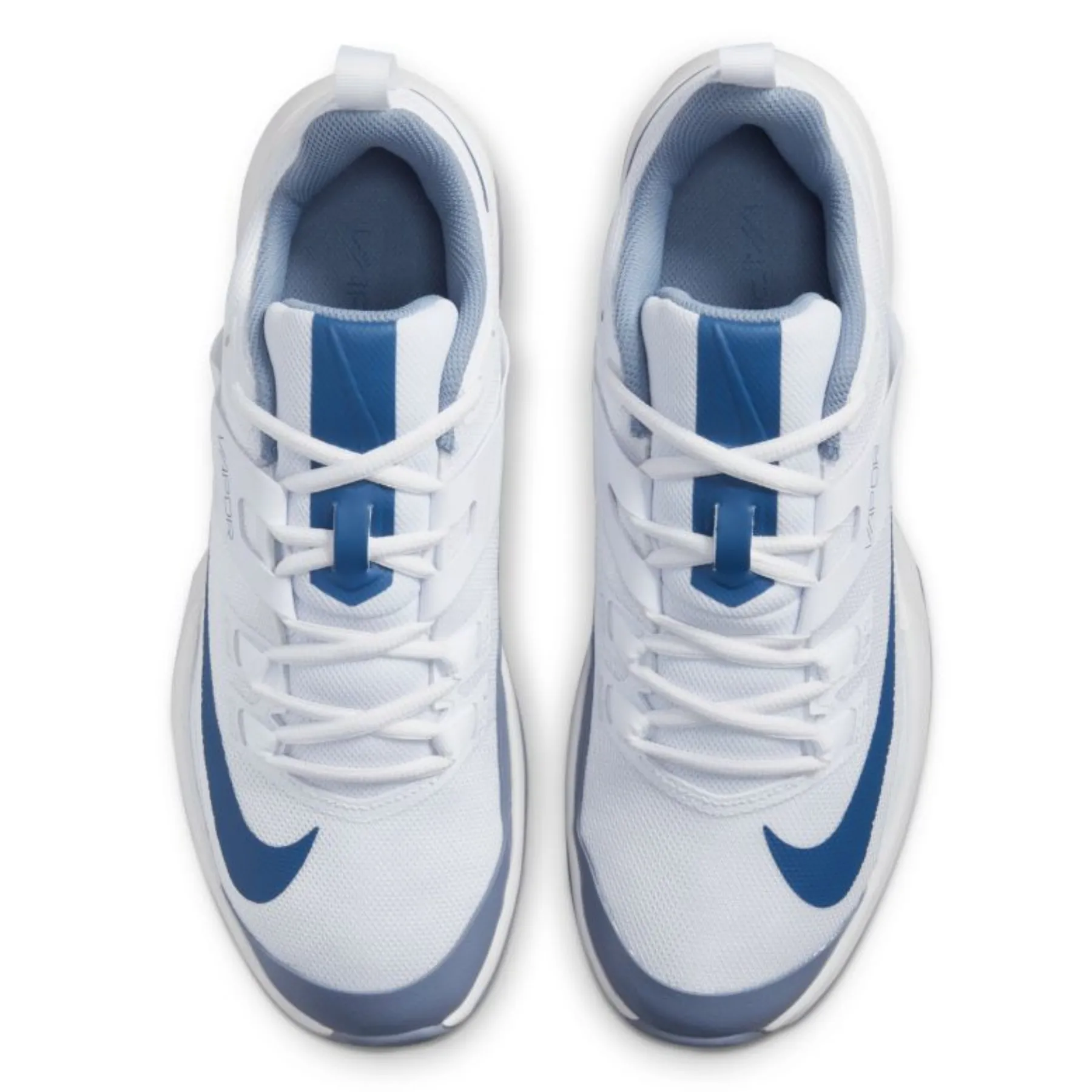 Nike Court Vapor Lite Mens Hard Court Tennis Shoes - White/Mystic Navy-Ashen Slate Comfort Padding
