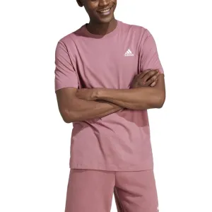 Adidas Mens Essentials Single Jersey Small Logo Tee AntiStaticFinish Slim Fit Wear