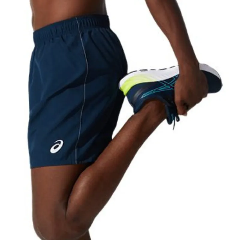 Asics Silver 7in Short - French Blue Secure Zipper Closure Breathable Stretch