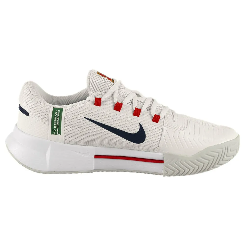 adjustable lacing system High Rebound Midsole Nike Men's Air Zoom GP Challenge 1 - Summit White/Binary Blue