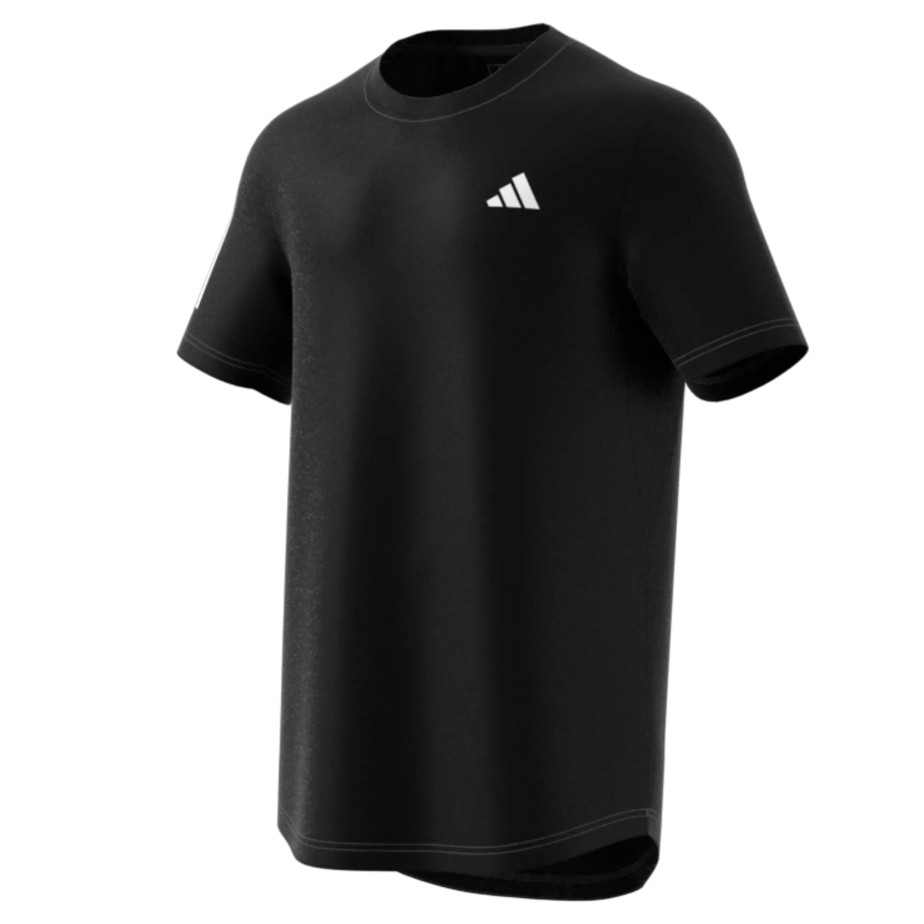 Comfortable and stylish Scoop neck Adidas Performance Men Club 3 Stripe Tennis Tee - Black
