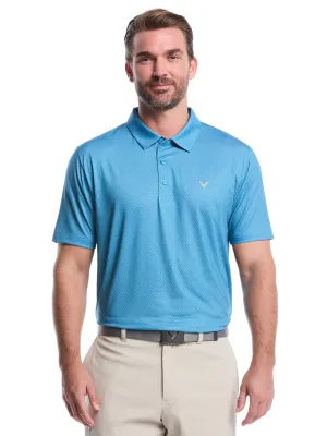 Quick Dry Layer Casual Chic Mens Heather Geo Print Golf Polo