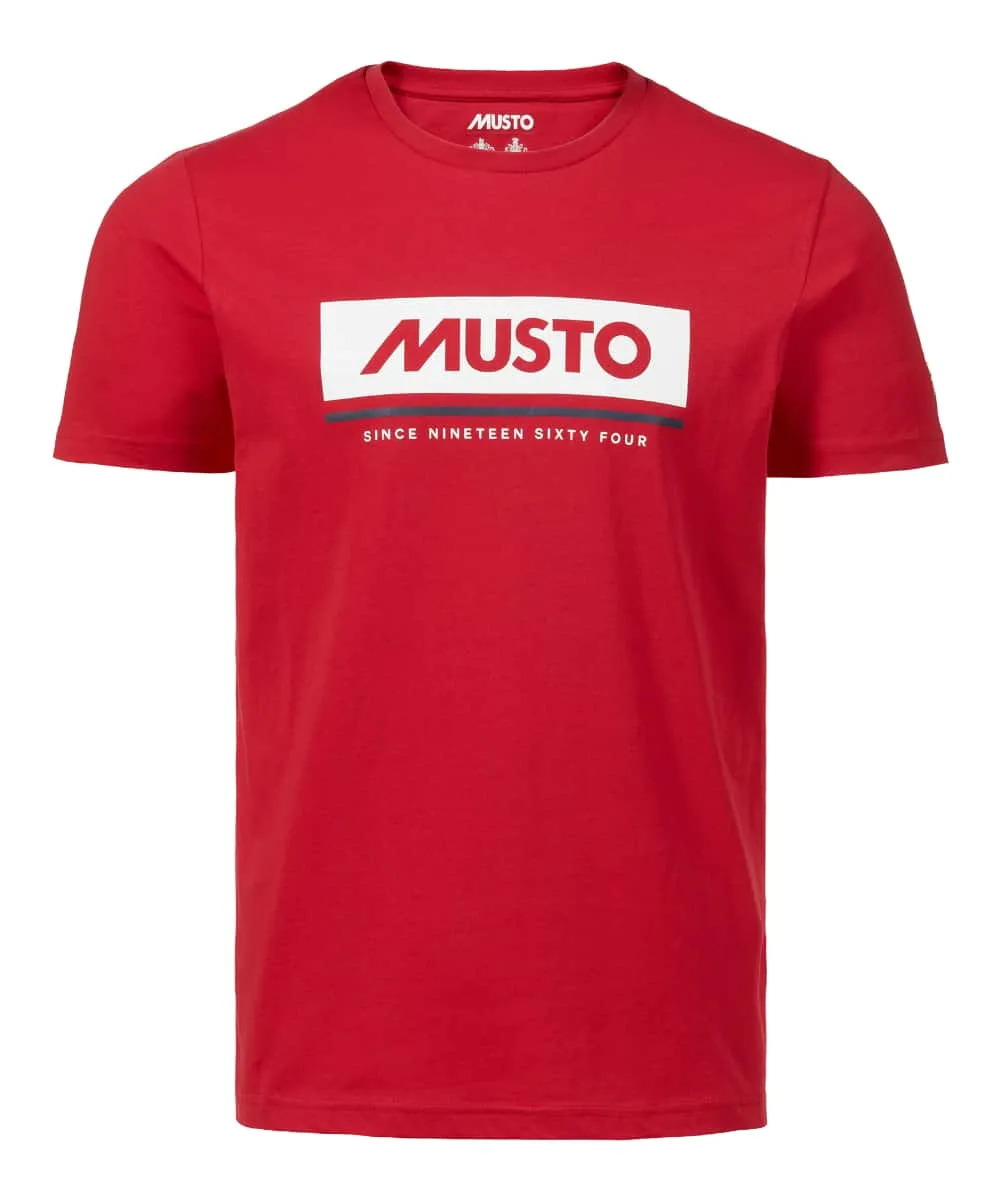 Musto Marina Logo T-Shirt proper length Soft and breathable