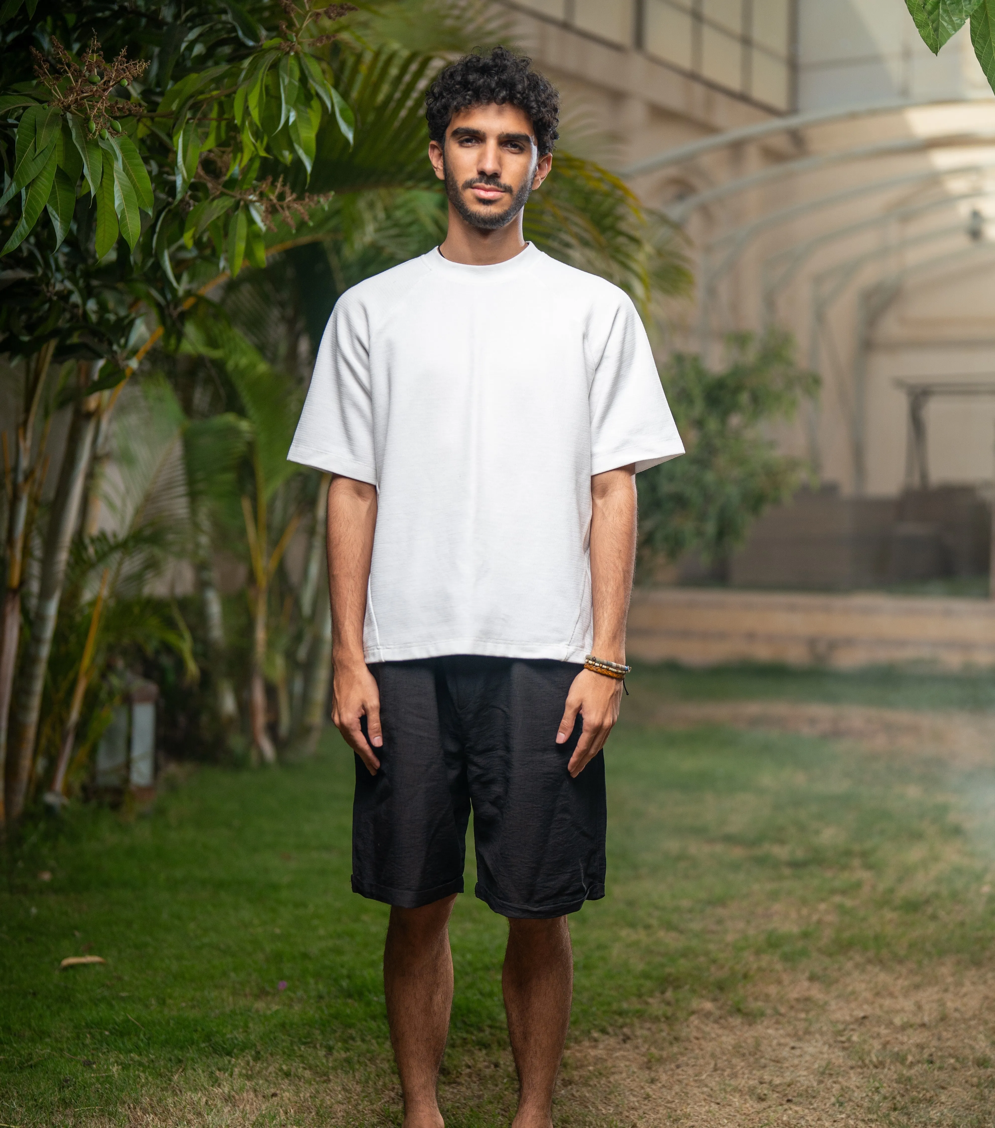 Classic Comfort custom-made Oversized Linen Shorts - Black