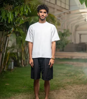 Classic Comfort custom-made Oversized Linen Shorts - Black