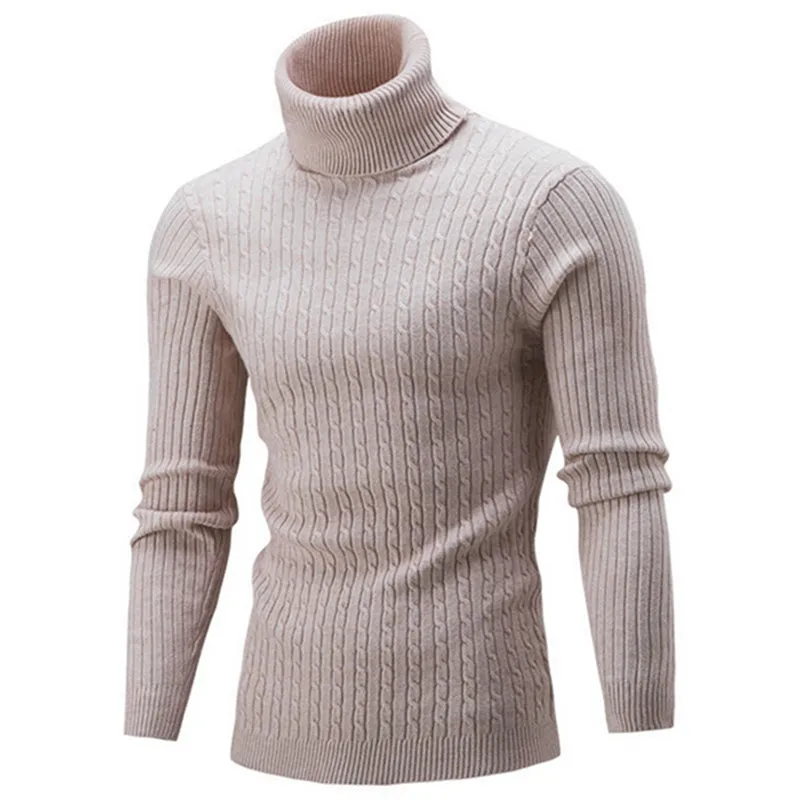 West Louis? Turtleneck Solid Casual Sweater Busy Glow