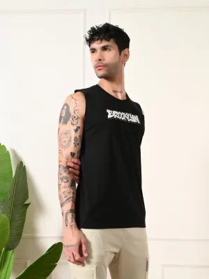 Easy-wear Brooklyn Cotton Sando ?C Black Casual Protection