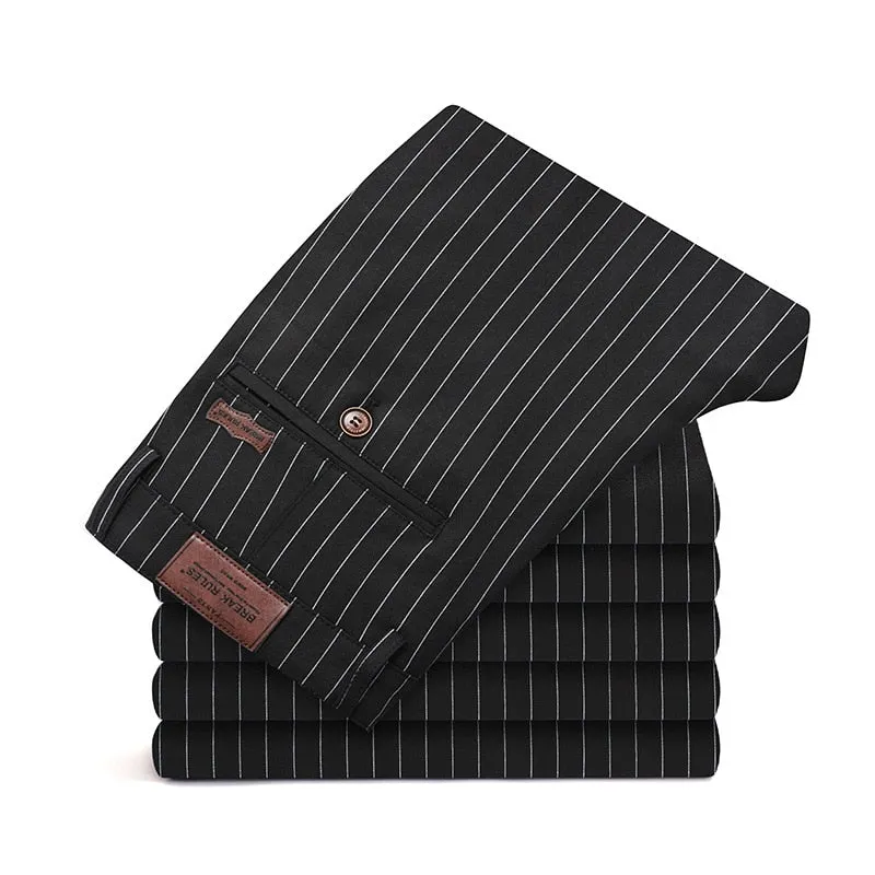 Stretchable Waistband Comfort waistband West Louis? Designer Bamboo Fiber Classic Style Business Pants