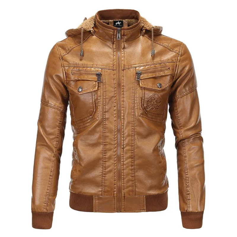 Campus Vibe Fine Weave West Louis? Luxury Fleece PU Leather Jacket