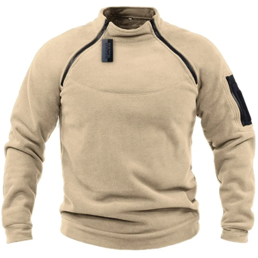 CompressionEnhanced Fit West Louis? Men Outdoor Tactical Warm Fleece Turtleneck Sweater