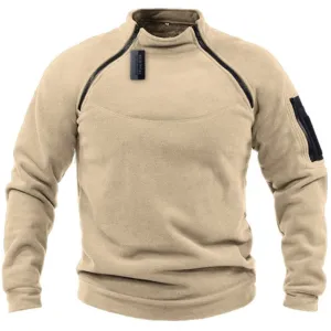 CompressionEnhanced Fit West Louis? Men Outdoor Tactical Warm Fleece Turtleneck Sweater