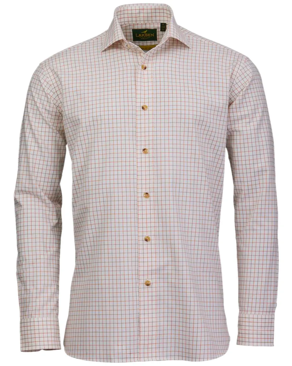 Smooth Texture Striped Design Laksen Mens Harvey Cotton Wool Shirt