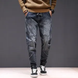 West Louis? Elastic Waist Ruched Leisure Jeans Spring Mood Office Wear Minimalist