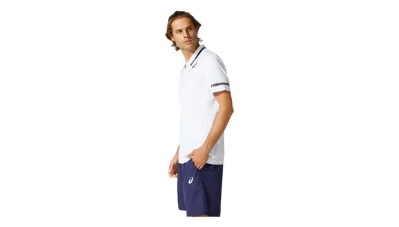Durable Shirt Light Wearable Asics Court Polo - Brilliant White
